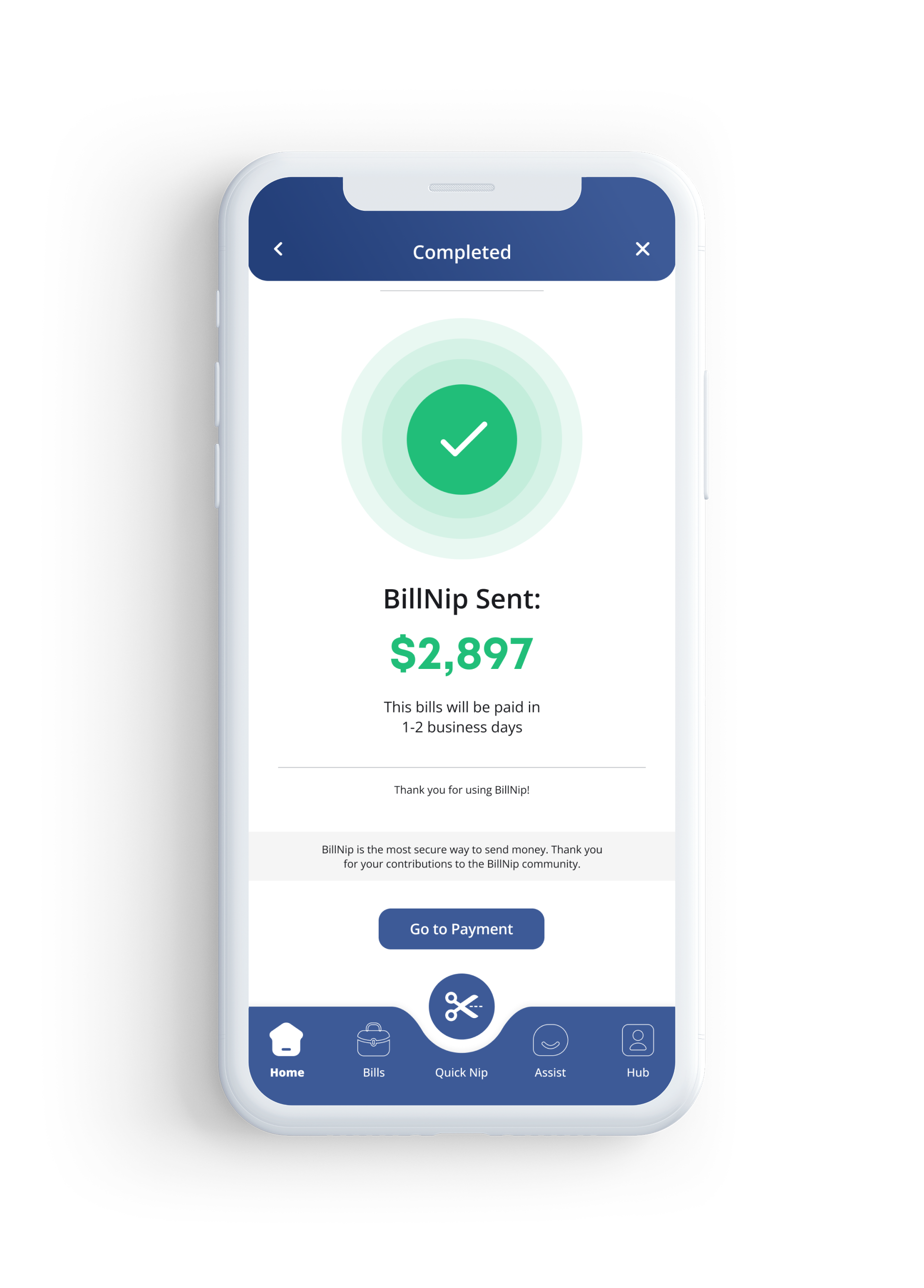 BillNip app preview